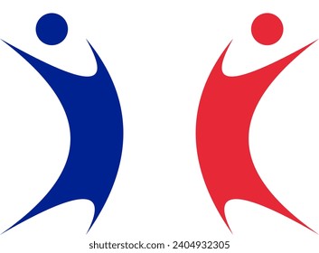 arte vectorial de bandera de diseño de francia
