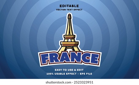 france editable logotype with modern and simple style