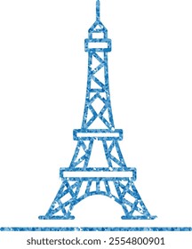 France Eiffel icon logo design