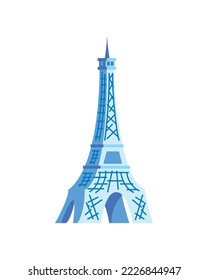 France Eiffel tower icon isolated