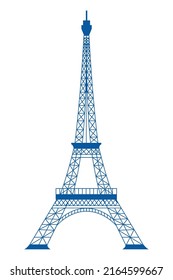 icono aislado de la torre del eiffel de francia