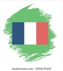 Abstrakte Vektorgrafik der französischen Flagge