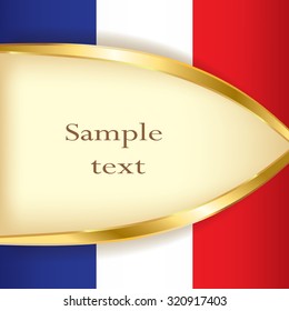 France flag banner background