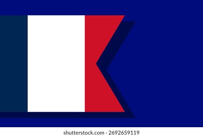 Vector de Anuncio de la bandera de Francia
Anuncio de Vector con bandera