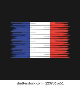 Frankreich-Flaggenmarkierung - Vektorgrafik