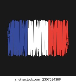 Frankreich-Flaggenmarkierung - Vektorgrafik