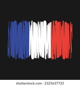 Frankreich-Flaggenmarkierung - Vektorgrafik