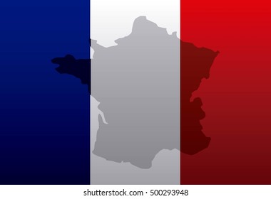 france flag classic culture vector illustration design