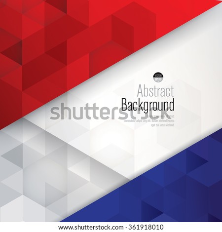 France flag colors abstract background. Can be used in cover design, book design, website background, CD cover, advertising.
