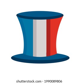 france flag colors in tophat