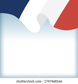 france flag design, Happy bastille day and french theme Vector illustration