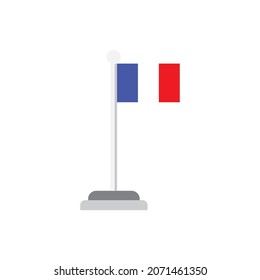 Bandera de Francia, vector de diseño de bandera de Francia