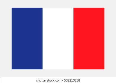 France flag. French flag. France flag, official colors and proportion correctly. National France flag. Flat vector illustration. EPS10.