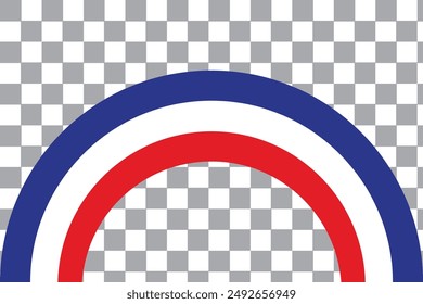 France flag, french flag tricolor rainbow curvy wave design