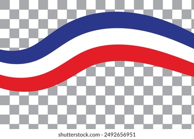 France flag, french flag tricolor rainbow curvy wave design