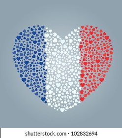 France Flag Heart