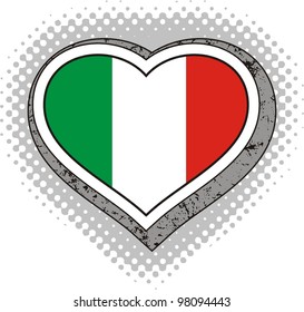 france flag in heart shape