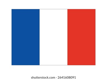 France Flag Icon – Official National Flag of France in Flat Vector Style with Standard Colors and Proportions.
