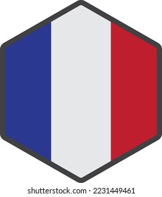 france flag icon vector design