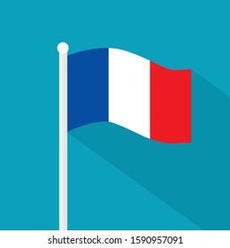 France flag icon- vector illustration