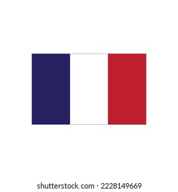 Diseño de símbolo de ilustración de vector de la bandera de Francia