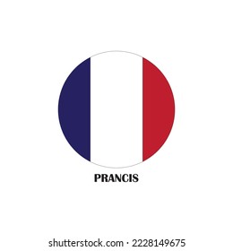Diseño de símbolo de ilustración de vector de la bandera de Francia