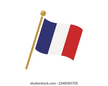 france flag icon vector illustration