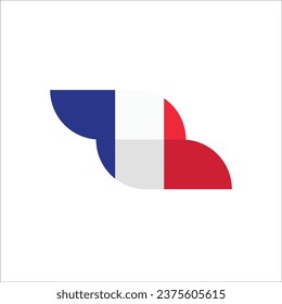 France flag icon vector illustration
