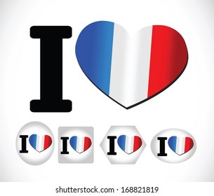 France flag idea design 