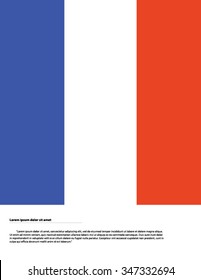 France flag layout