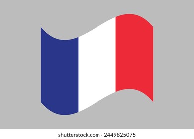 France flag, The flag of France, Flag of France national country symbol illustration Vector, Rectangle French flag illustration, Flat vector illustration
