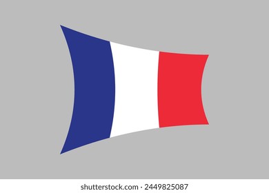 France flag, The flag of France, Flag of France national country symbol illustration Vector, Rectangle French flag illustration, Flat vector illustration
