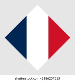 France flag, official colors. Vector illustration.