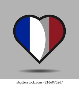 France flag. Official national flag element vector. Flag of world symbol and icon. Vector eps 10.