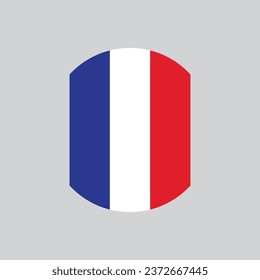 Bandera de Francia. Bandera oficial de Francia. ilustración vectorial en fondo blanco..eps