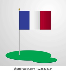 France Flag Pole