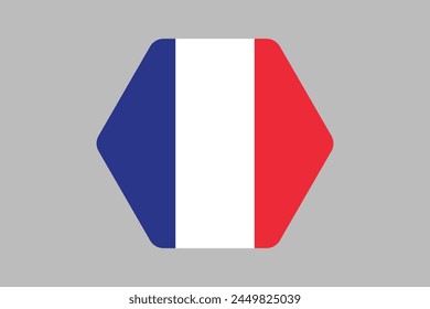 Frankreich Flaggenzeichen, Frankreich Flagge Vektorgrafik Grafik, Frankreich Landesflagge ist ein Freiheitssymbol, Nationale Frankreich Flagge, Vektorillustration
