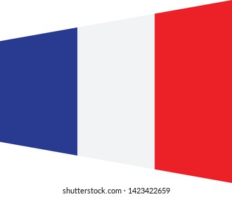 France flag. Simple vector France flag