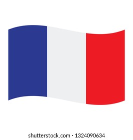 France flag. Simple vector France flag French