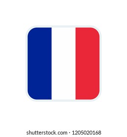 France flag. France square flag.