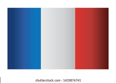 France flag symbol design vector illustration