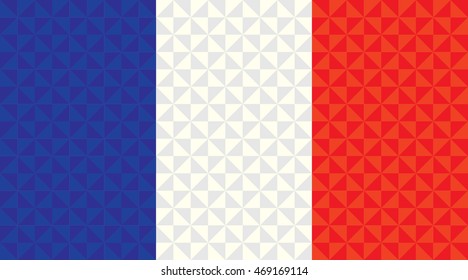 France Flag Triangle