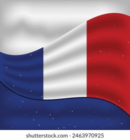 Plantilla de diseño de Vector de bandera de Francia