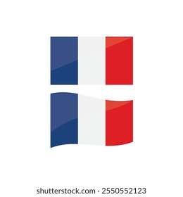 france flag vector element design template