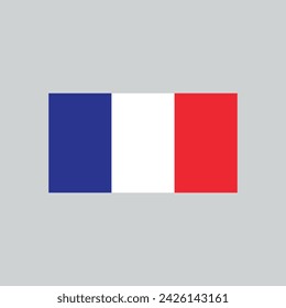 Frankreich Flagge. Vektor-Flags. EPS10