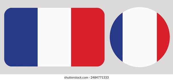 France Flag vector. Vector of French flag.