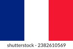 France Flag. Flag of France Vector graphics