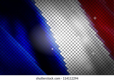 France flag. Vector illustration.