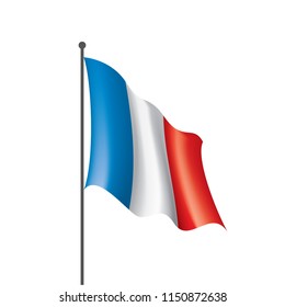 France flag, vector illustration