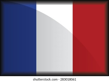 France Flag. Vector illustration.